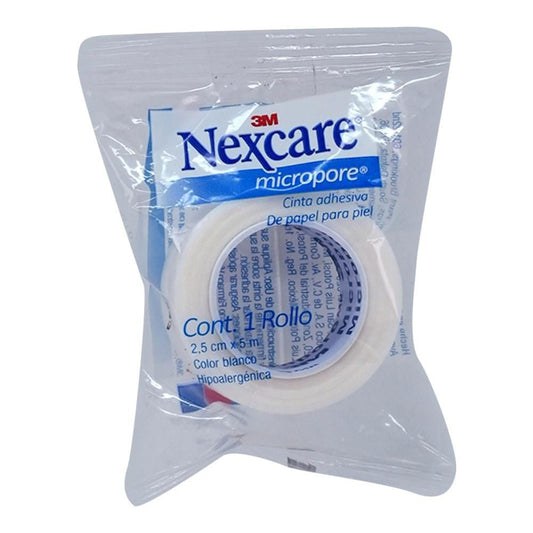 NEXCARE CINTA MICROPORE HOME BLANCO 2.5 CM X 5 M