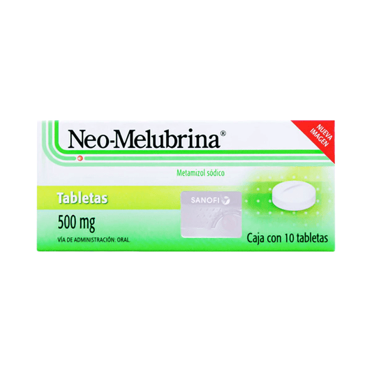 NEO-MELUBRINA (METAMIZOL SODICO) TABLETAS 500 MG CAJA C/10