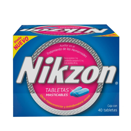 NIKZON TABLETAS MASTICABLES 40EA