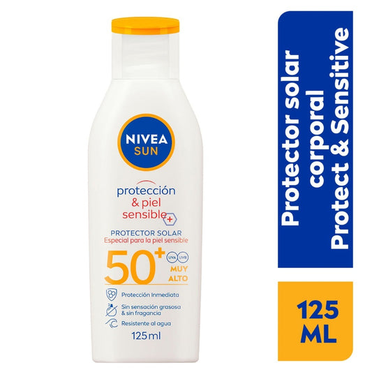 NIVEA PROTECTOR SOLAR SUN PIEL SENSIBLE FPS 60 - 125 ML