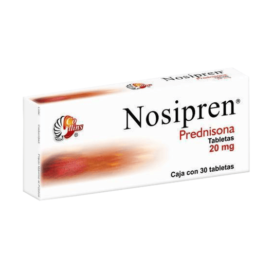 NOSIPREN (PREDNISONA) TABLETAS 20 MG CAJA C/30