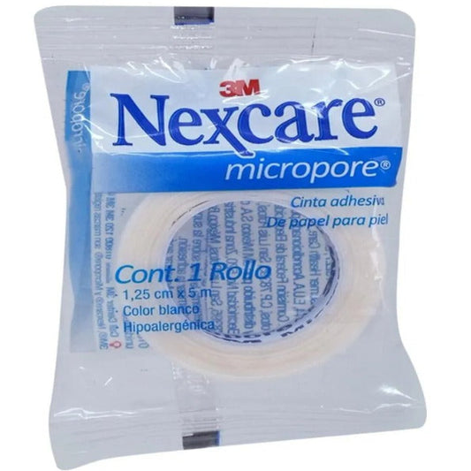 NEXCARE CINTA MICRPORE HOME BLANCO 1.25 CM X 5 M
