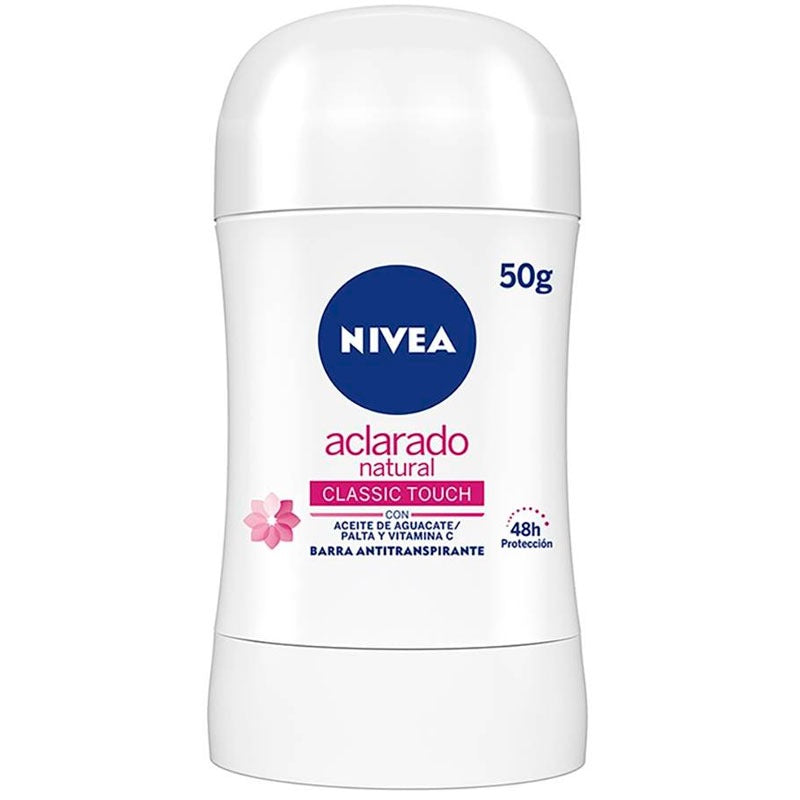 NIVEA ANTITRANSPIRANTE ACLARADO NATURAL CLASSIC TOUCH BARRA 50 G