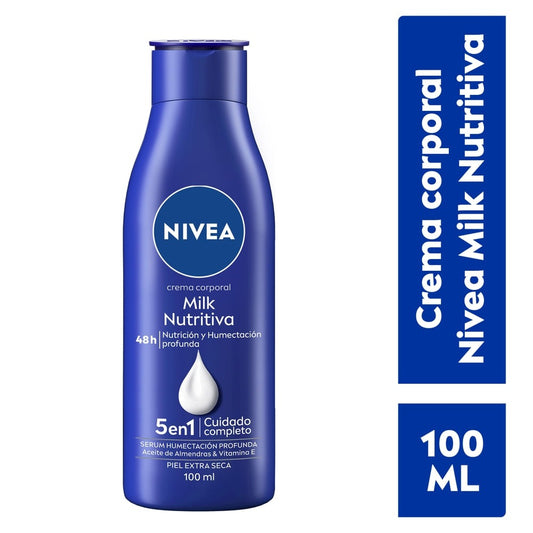 NIVEA CREMA CORPORAL MILK NUTRITIVA EXTRA SECA 100 ML