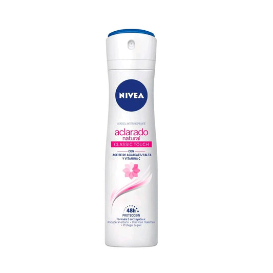 NIVEA DESODORANTE ACLARADO NATURAL CLASSIC TOUCH SPRAY – 150 ML