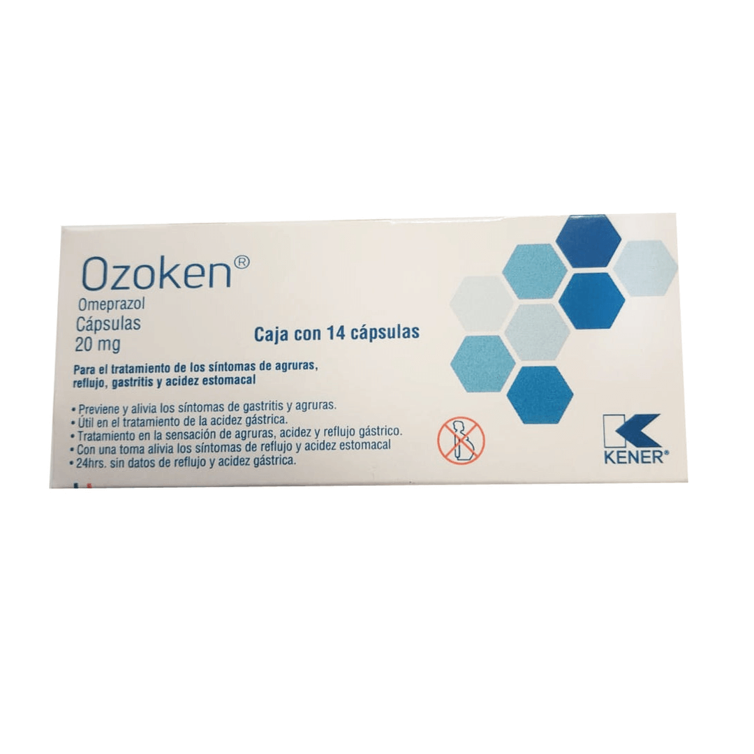 OZOKEN OMEPRAZOL CAPSULAS 20 MG CAJA C/14