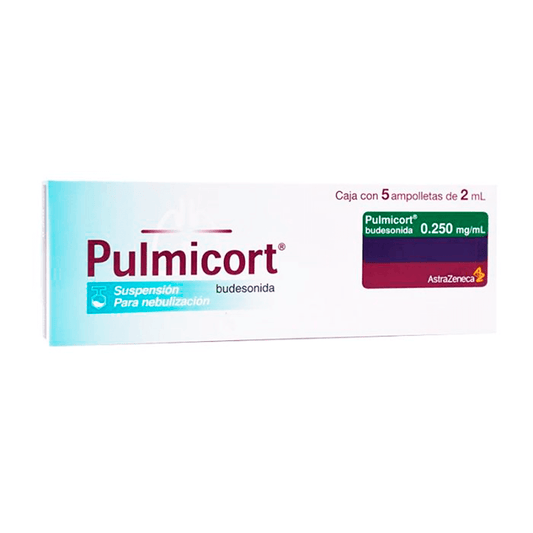 PULMICORT (BUDESONIDA) 0.250 MG AMPOLLETA 2 ML CAJA C/5