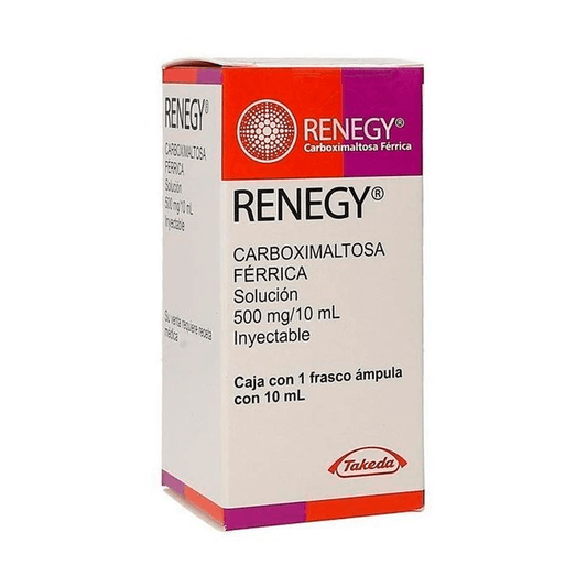 RENEGY (CARBOXIMALTOSA FERRICA) FRASCO 500 MG