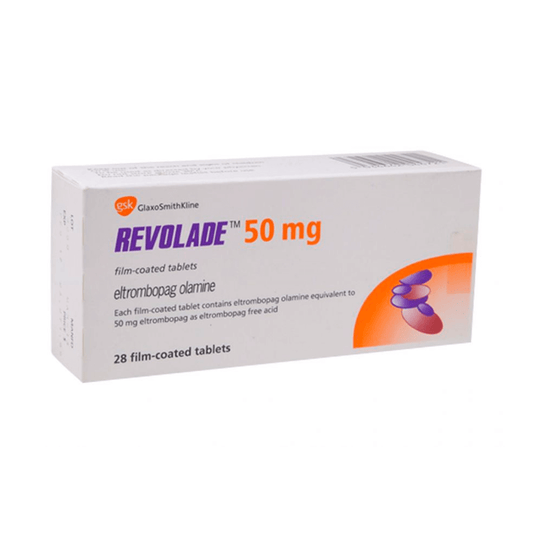 REVOLADE (ELTROMBOPAG) TABLETAS 50 MG CAJA C/28