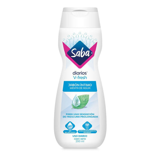 SABA JABÓN ÍNTIMO V FRESH MENTA DE AGUA 200 ML