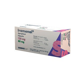 SANDOZSACV IRAMENOL CÁPSULA 125 MG Y 3 CÁPSULAS 80 MG