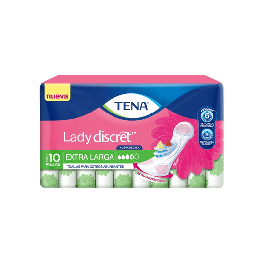 TENA TOALLA PARA INCONTINENCIA EXTRA LARGA C/10