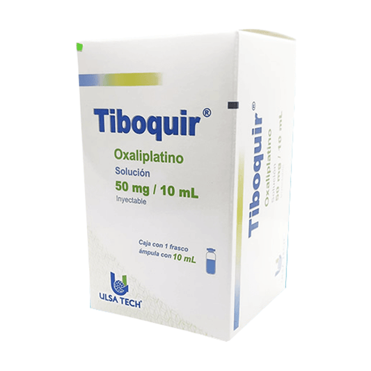 tiboquir (oxaliplatino) ampula 50mg/10ml caja c/1 frasco