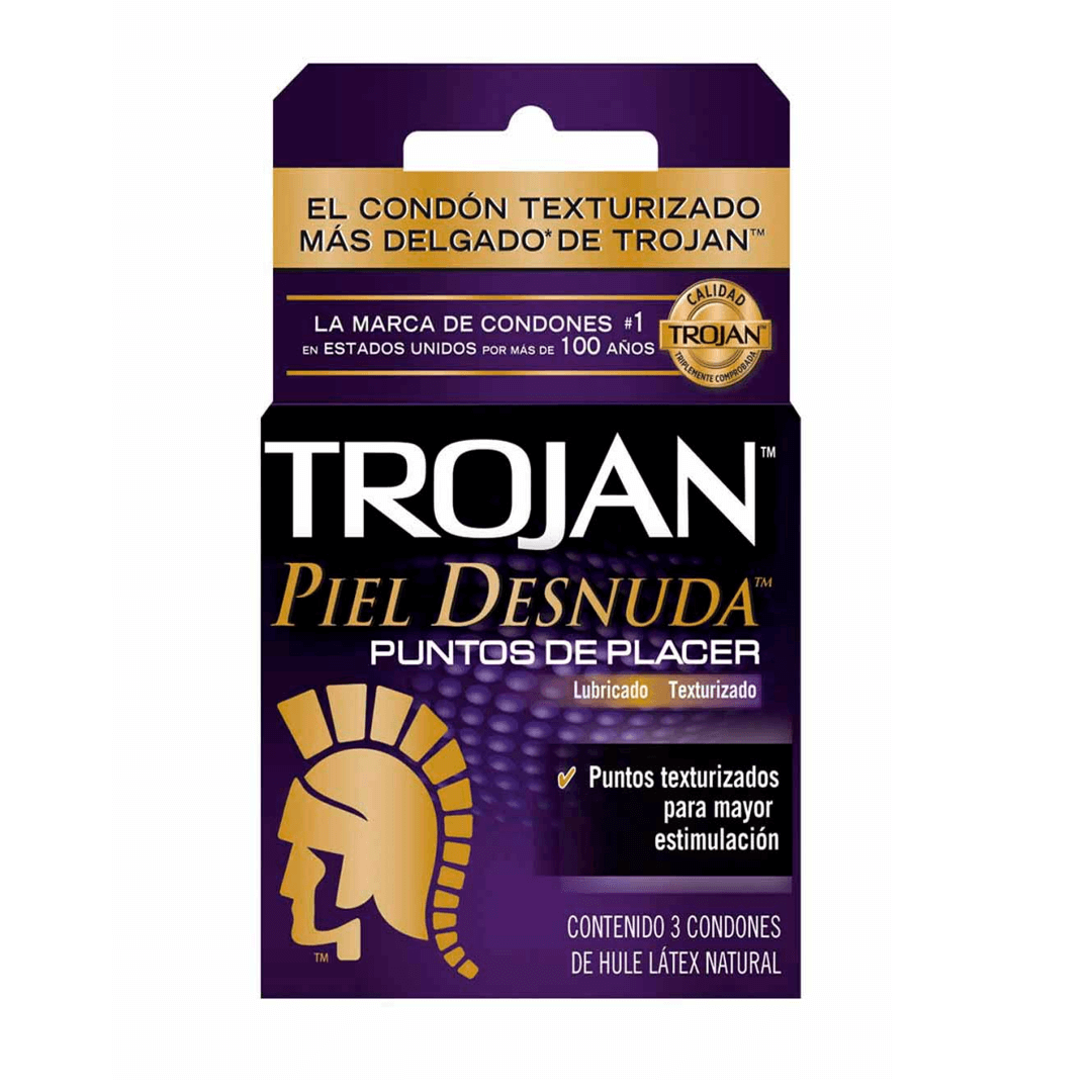 TROJAN PIEL DESNUDA TEXTURIZADOS C/3 – One Pharmacy