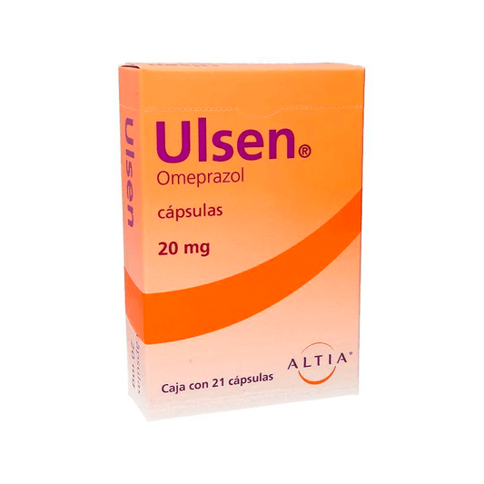 ULSEN (OMEPRAZOL) CAPSULAS 20 MG CAJA C/21