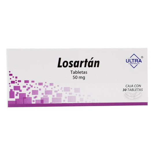 ULTRA LOSARTAN 50 MG 30 TABLETAS
