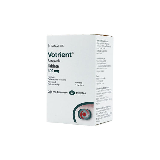 NOVART FAR VOTRIENT 400 MG 60 TABLETAS