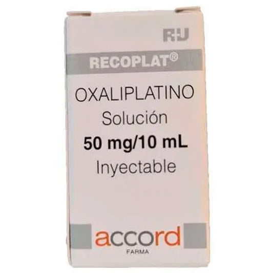 recoplat rtu (oxaliplatino) 50 mg/ 10 ml 1 fam lab accord farma