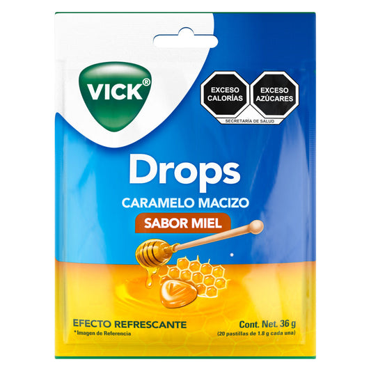 VICK DROPS MIEL 40G 20 PASTILLAS