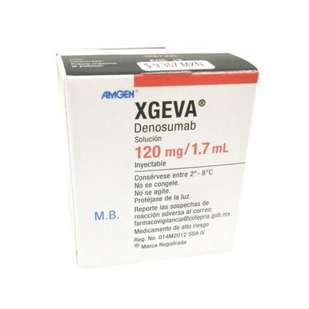 XGEVA SOLUCION INYECTABLE 120 MG / 1.7 ML 1 AMPULA