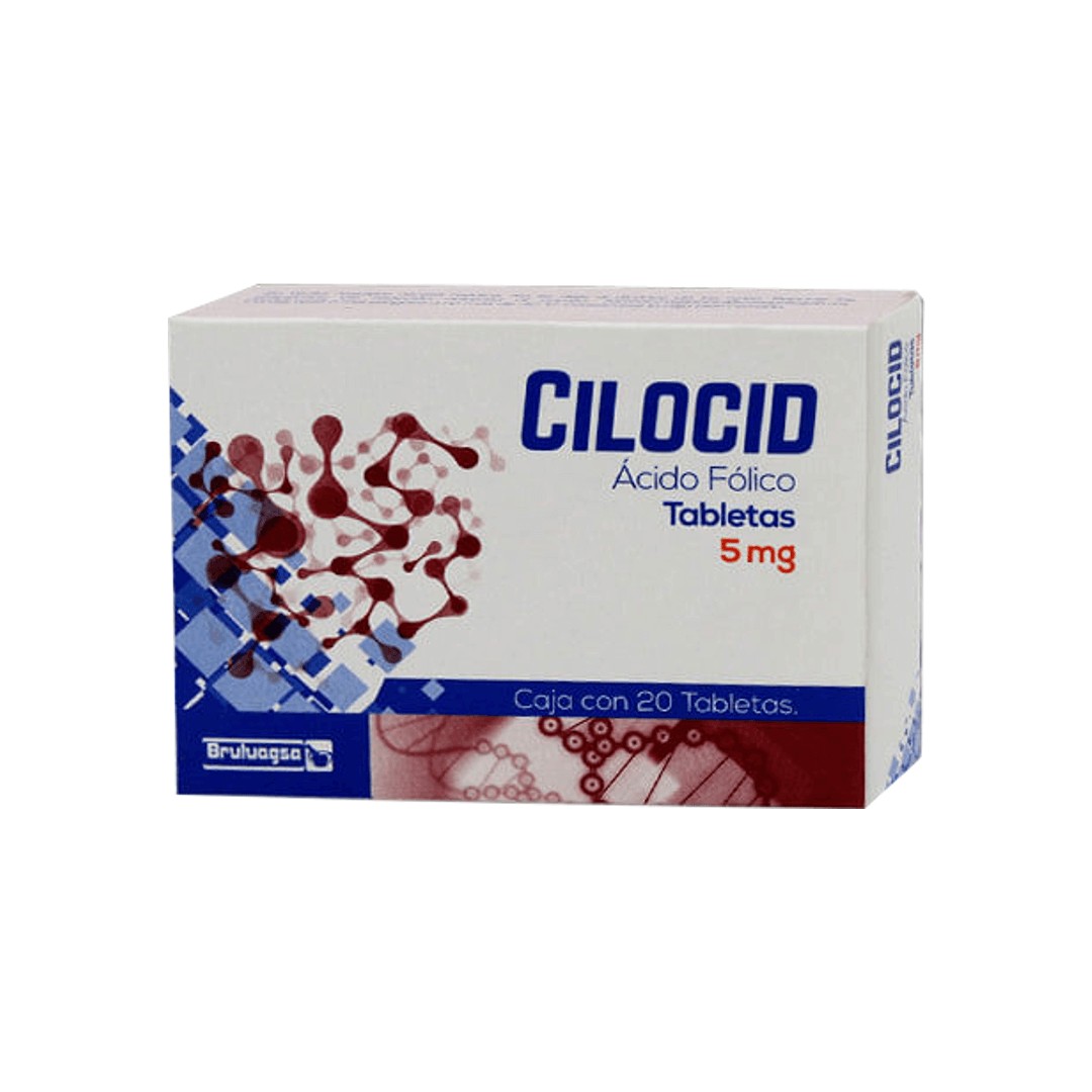 CILOCID (ÁCIDO FÓLICO) TABLETAS 5 MG CAJA C/20 – One Pharmacy