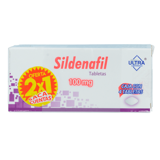 sildenafil 100 mg 4 tabletas 2x1