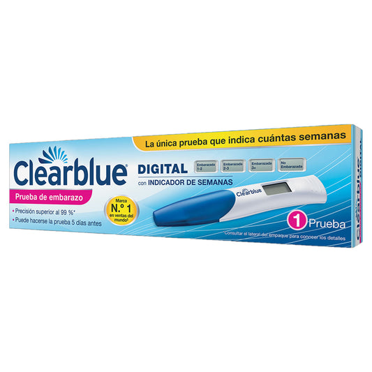 CLEARBLUE PRUEBA DE EMBARAZO DIGITAL 1 PIEZA