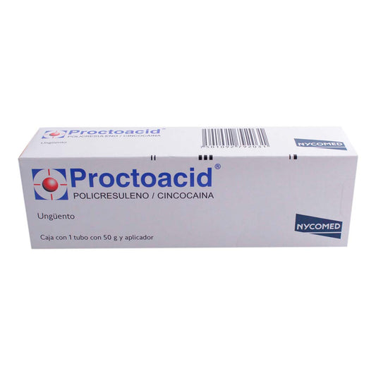 PROCTOACID UNGÜENTO CAJA CON TUBO CON 50G Y APLICADOR