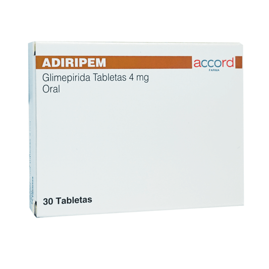 ADIRIPEM (GLIMEPIRIDA) TABLETAS 4 MG CAJA C/30