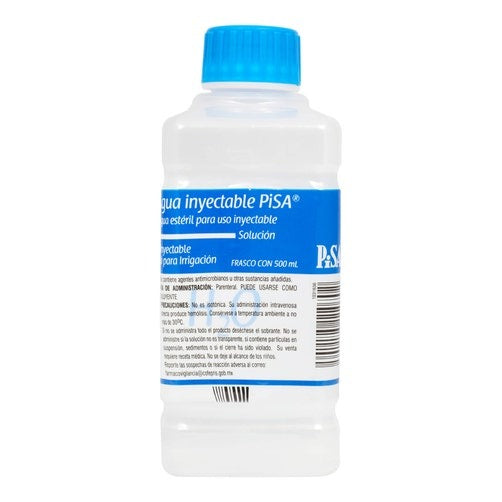 PISA AGUA INYECTABLE SOLUCIÓN ESTÉRIL 500 ML