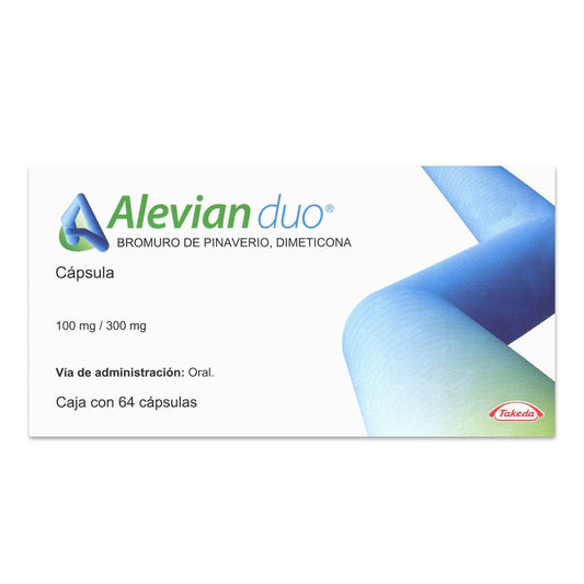 ALEVIAN DUO (PINAVERIO/DIETICONA) 100/300 MG 64 CÁPSULAS
