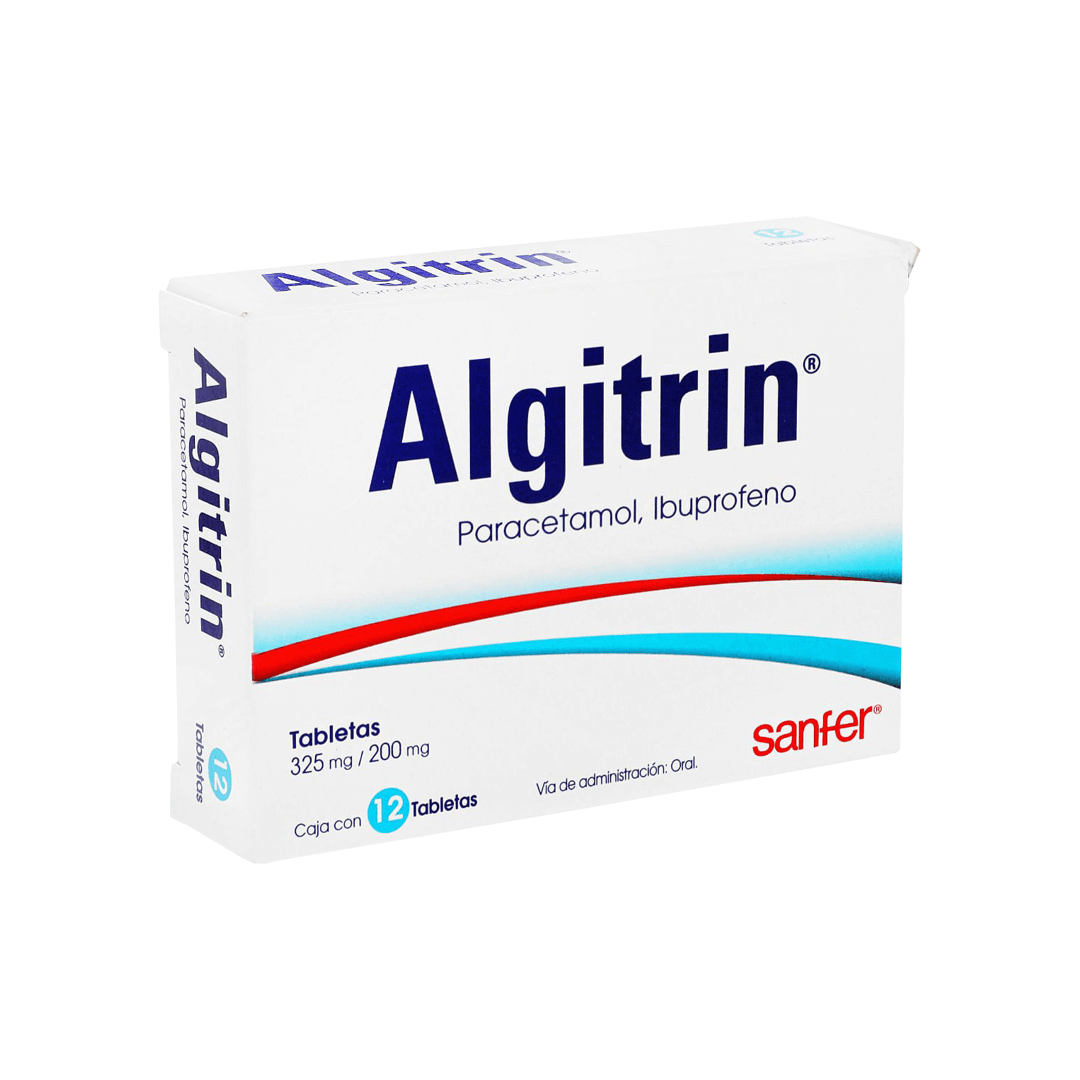 ALGRITRIN (PARACETAMOL/IBUPROFENO) TABLETAS 325/200 MG CAJA C/12