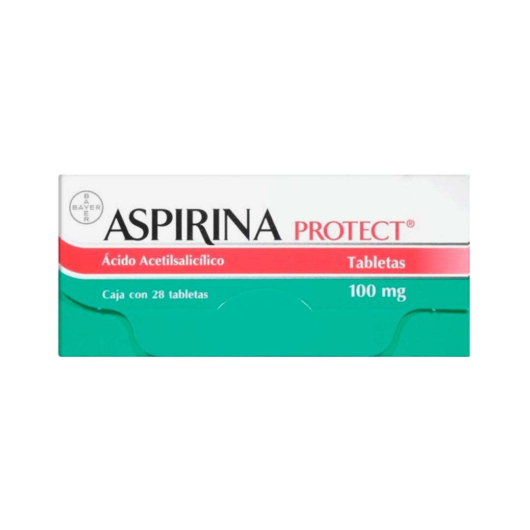 ASPIRINA PROTEC (ACIDO ACETILSALICILICO) TABLETAS 100 MG CAJA C/28