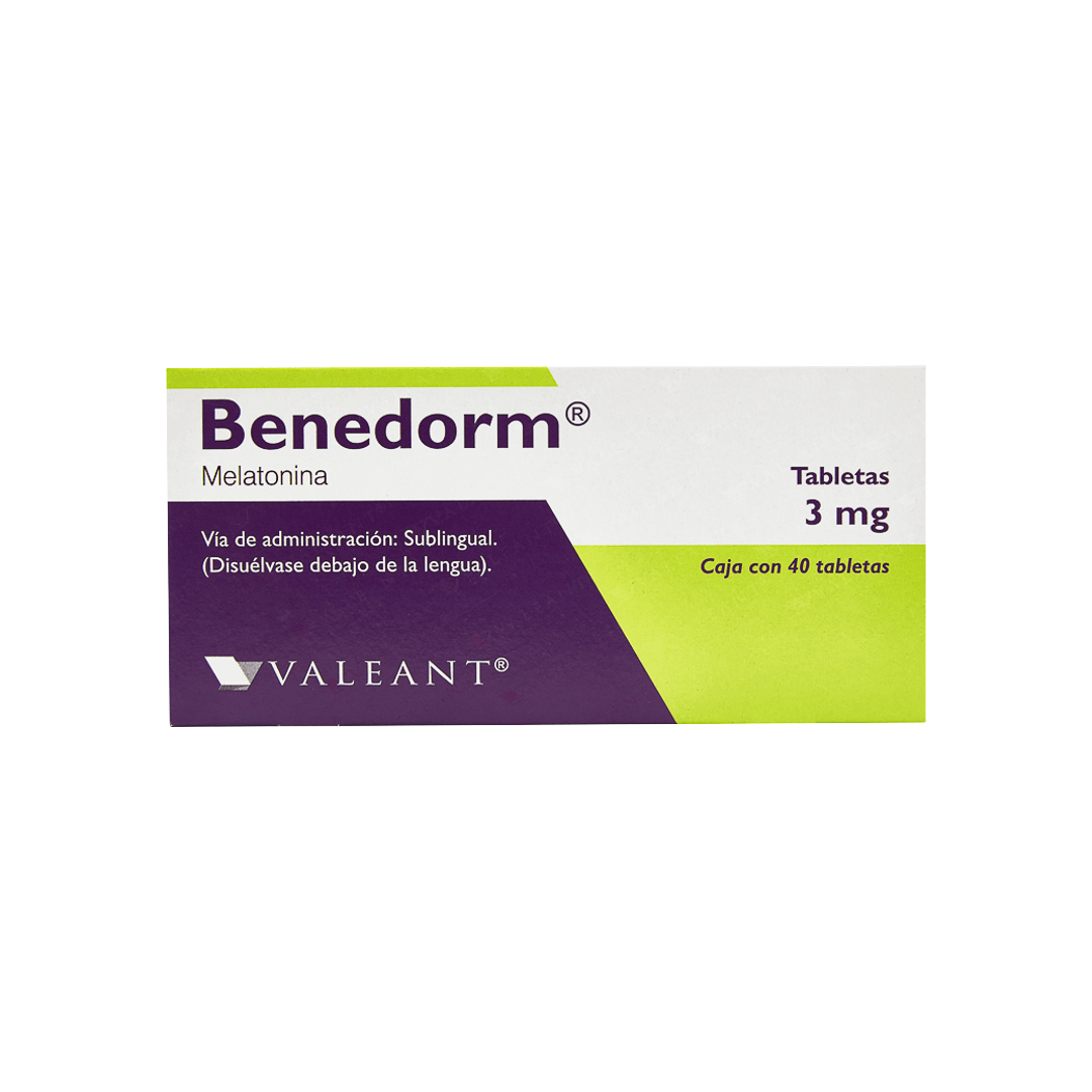 BENEDORM (MELATONINA) TABLETAS 3 MG CAJA C/40