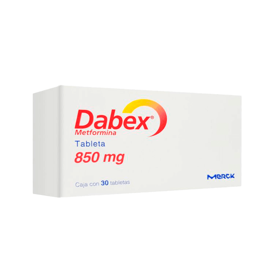 DABEX (METFORMINA) TABLETAS 850 MG CAJA C/30