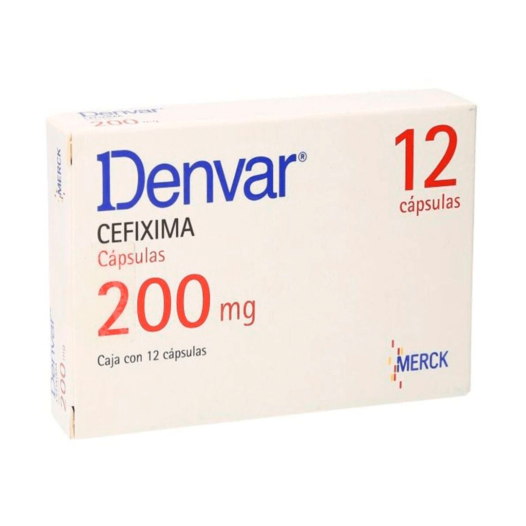 DENVAR (CEFIXIMA) CAPSULAS 200 MG CAJA C/12