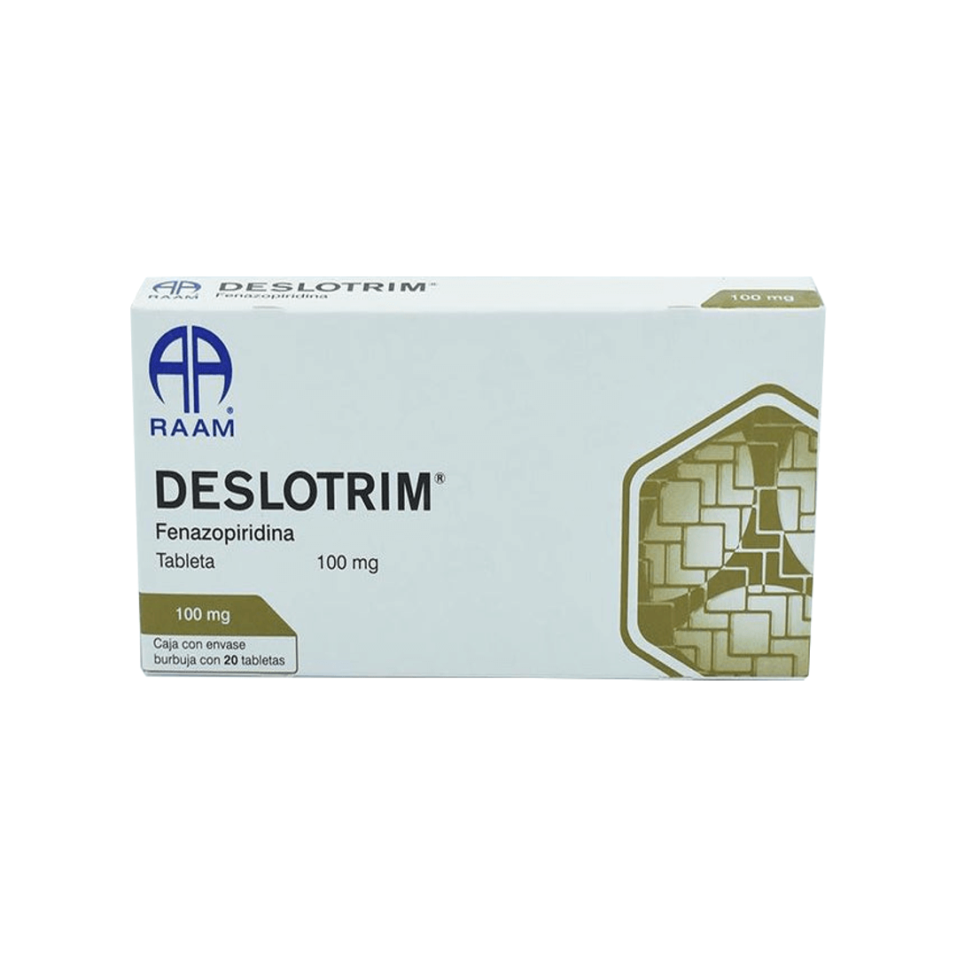 DESLOTRIM (FENAZOPIRIDINA) TABLETAS 100 MG CAJA C/20