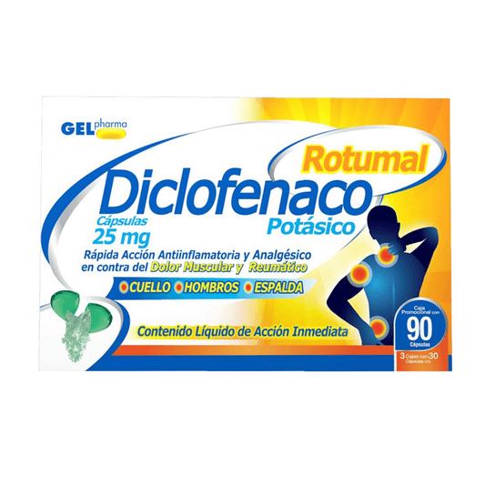 DICLOFENACO CAPSULAS 25 MG CAJA C/30