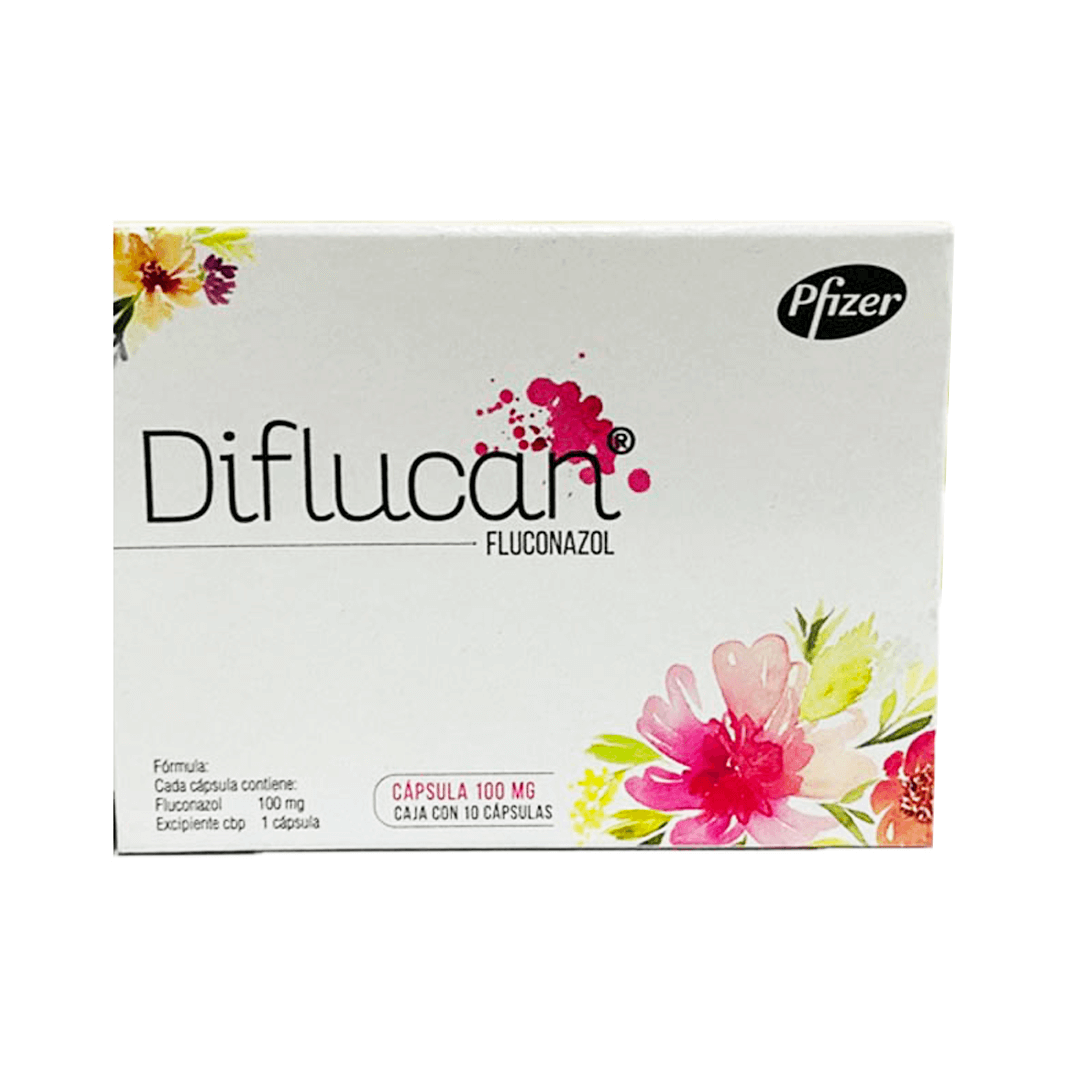 DIFLUCAN (FLUCONAZOL) CAPSULAS 100 MG CAJA C/10