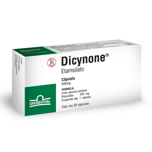 DICYNONE 500 MG 20 CÁPSULAS