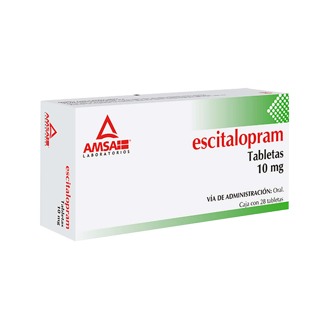 ESCITALOPRAM TABLETAS 10 MG CAJA C/28