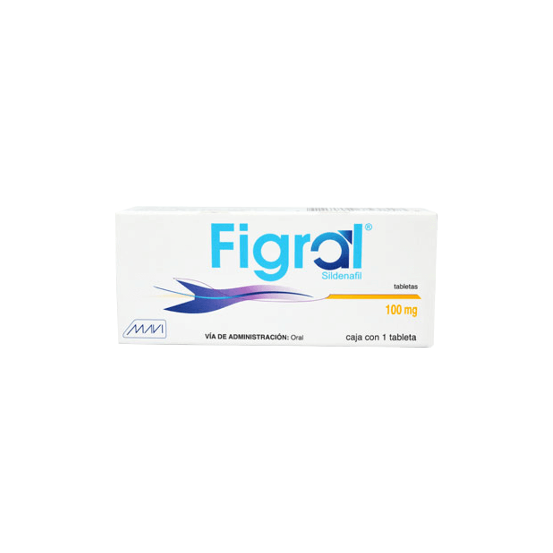FIGRAL (SILDENAFIL) TABLETAS 100 MG CAJA C/1