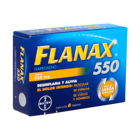 FLANAX (NAPROXENO) TABLETAS 550 MG CAJA C/6