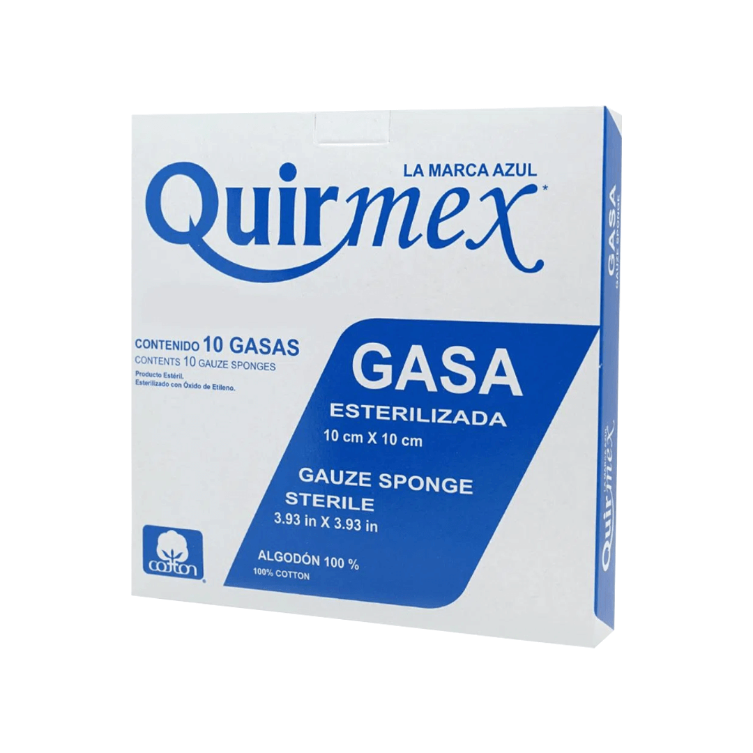 GASA ESTERIL (QUIRMEX) 10X10 CM CAJA C/10