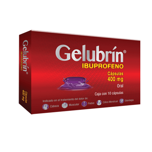 GELUBRIN (IBUPROFENO) CAPSULAS 400 MG CAJA C/10