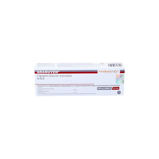 GRANUVEN (FILGRASTIM) 300 MCG C/1 JERINGA PRELLENADA
