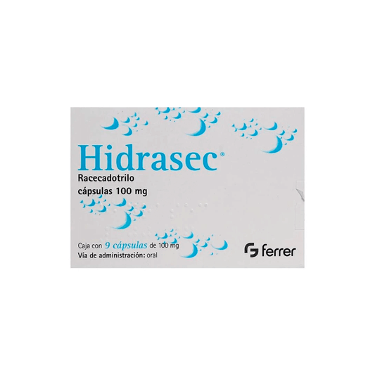 HIDRASEC (RACECADROXILO) CAPSULAS 100 MG CAJA C/9