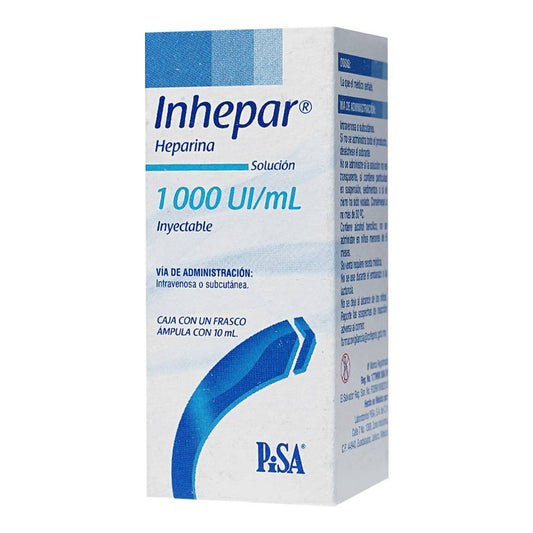INHEPAR 1 000 UI AMP 1X10 ML