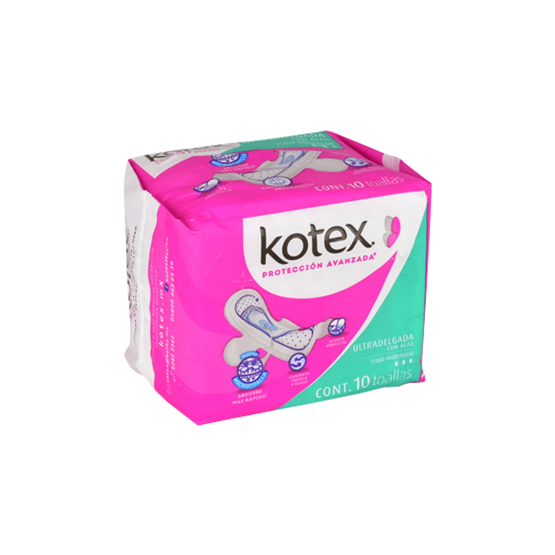 KOTEX TOALLA PROTECCION AVANZADA ULTRADELGADA C/10