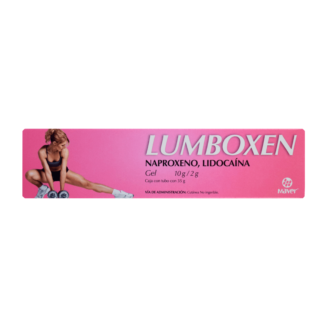 LUMBOXEN ROSA (NAPROXENO,LIDOCAINA) TUBO GEL 10 G/2 G